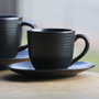 Avet Taza de Café con Plato Lohan Black Negro 120 ml